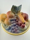Vintage Shawnee USA Yellow Fruit Basket Cookie Jar w Lid Grapes Apples #84 — photo 7