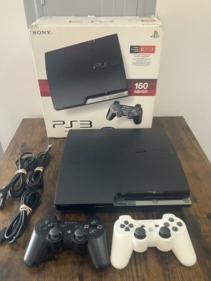 Sony PlayStation 3 PS3 Slim Console 160GB (2501A) w/Controller & Cables Working!