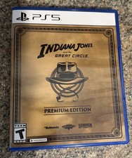 Indiana Jones and the Great Circle Premium Edition PS5  Rare Cover Clean HTF 