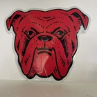 VINTAGE RED DOG TIN METAL BEER SIGN MAN CAVE BAR BULLDOG PLANK ROAD BREWERY