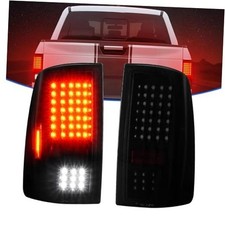 LED Tail Lights Fit for Dodge Ram 1500 Black Housing Smoke Lens-Tail Lights