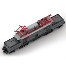 Modubrix Mocs Bricks Sets DB-Baureihe 194 E94 Train 1271 Part Building Toys Kits