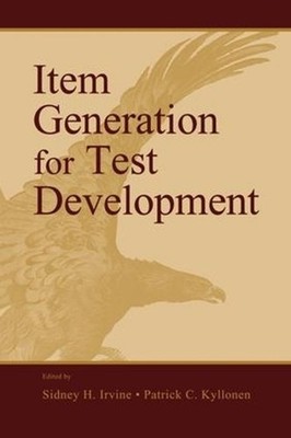 Item Generation for Test Development by Sidney H. Irvine (English) Paperback Boo