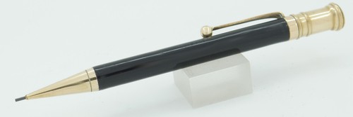 Crayon mécanique Parker Duofold Jr. noir avec bordure dorée 1,1 mm - vers 1927 - USA