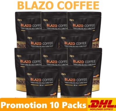 10x BLAZO COFFEE MIX 29-IN-1 SLIMMING HERBALS HEALTHY DIET INSTANT THAI COFFEE