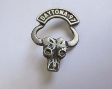 1997 Daytona Bike Week Biker Pewter Event Pin w/Clutch Back Steer made in USA