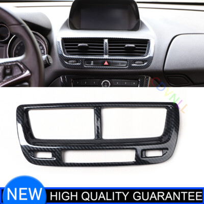 Middle Air Outlet Vent Frame Trim 1* Fit For Buick Encore 2013-2015 Carbon Fiber