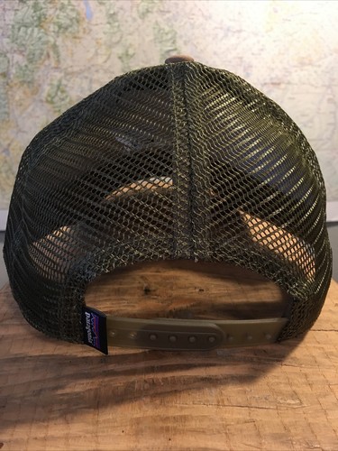 Patagonia LoPro Fitz Roy Crest Ash Tan Trucker Hat FA16 Sold Out - Picture 2 of 3