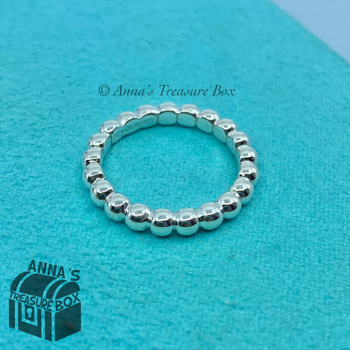 Tiffany bead best sale ring