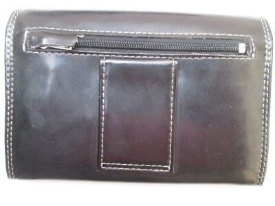 Portefeuille avec porte-monnaie en cuir avec aigle estampé all over | Emporio Armani
