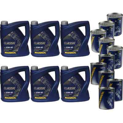 24L Motoröl MANNOL Classic 10W-40 5xMotor Doctor+Motor Flush