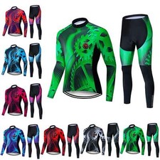 2024 Radsport Bekleidung Set Herren Fahrradtrikot Langarm Radhose Lang Set