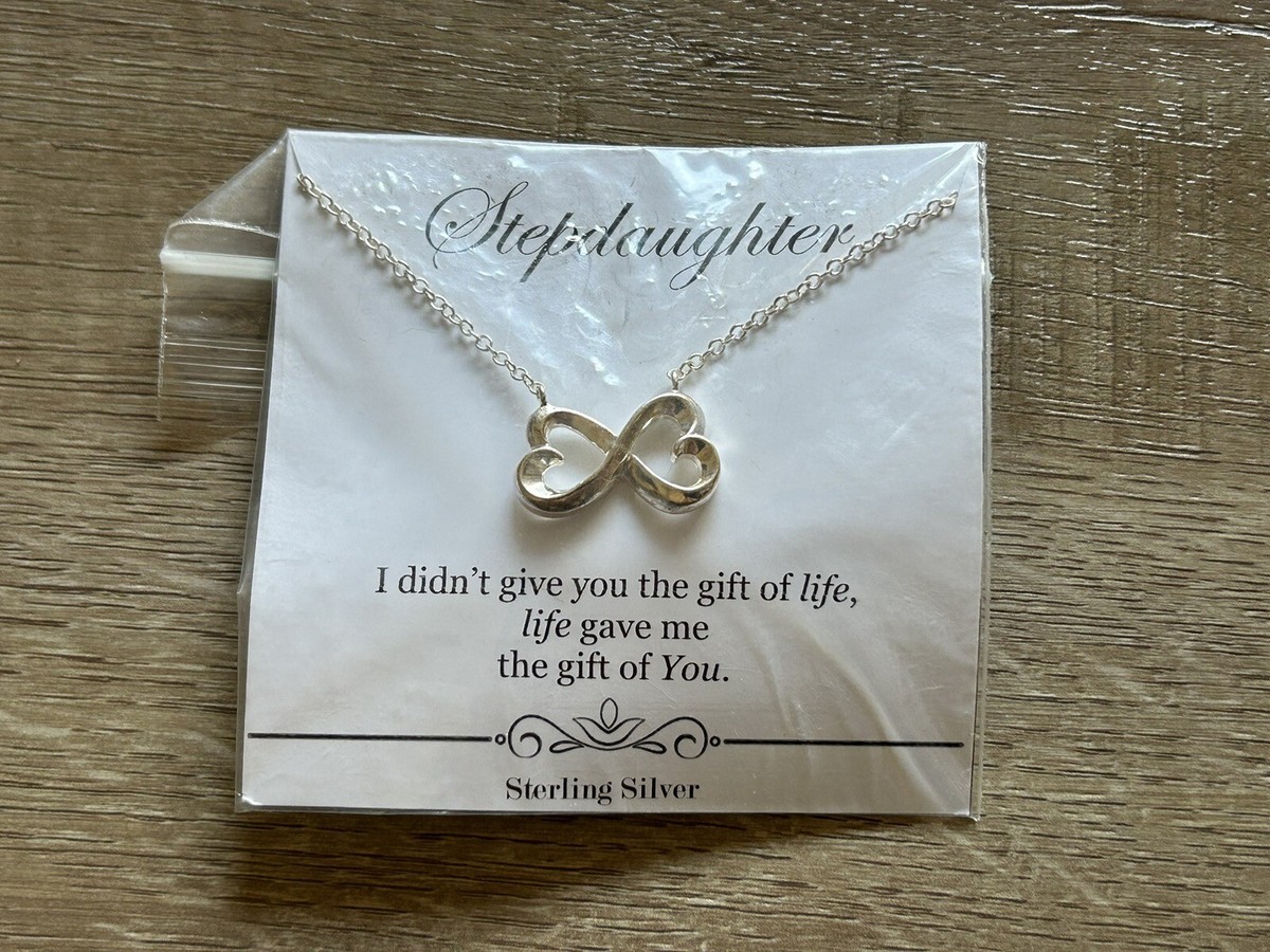 Infinity Heart Necklace Step Daughter Infinity Necklace Step