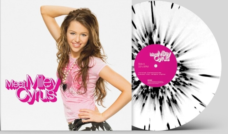 Miley Cyrus - Meet Miley Cyrus LP White w/ Black Splatter Vinyl