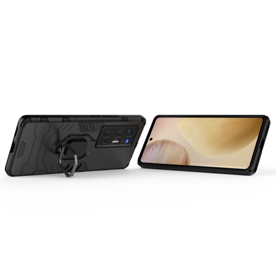 Custodia 3in1 Vivo X70 Pro+ Con Anello Metallico E Vetro – Resistente Agli Urti