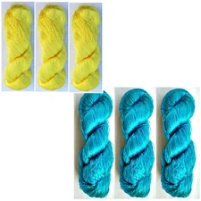 6 Thread Yarn Lace Skeins Knitting Work Reel Silk Fabric 690gm Woven Sari