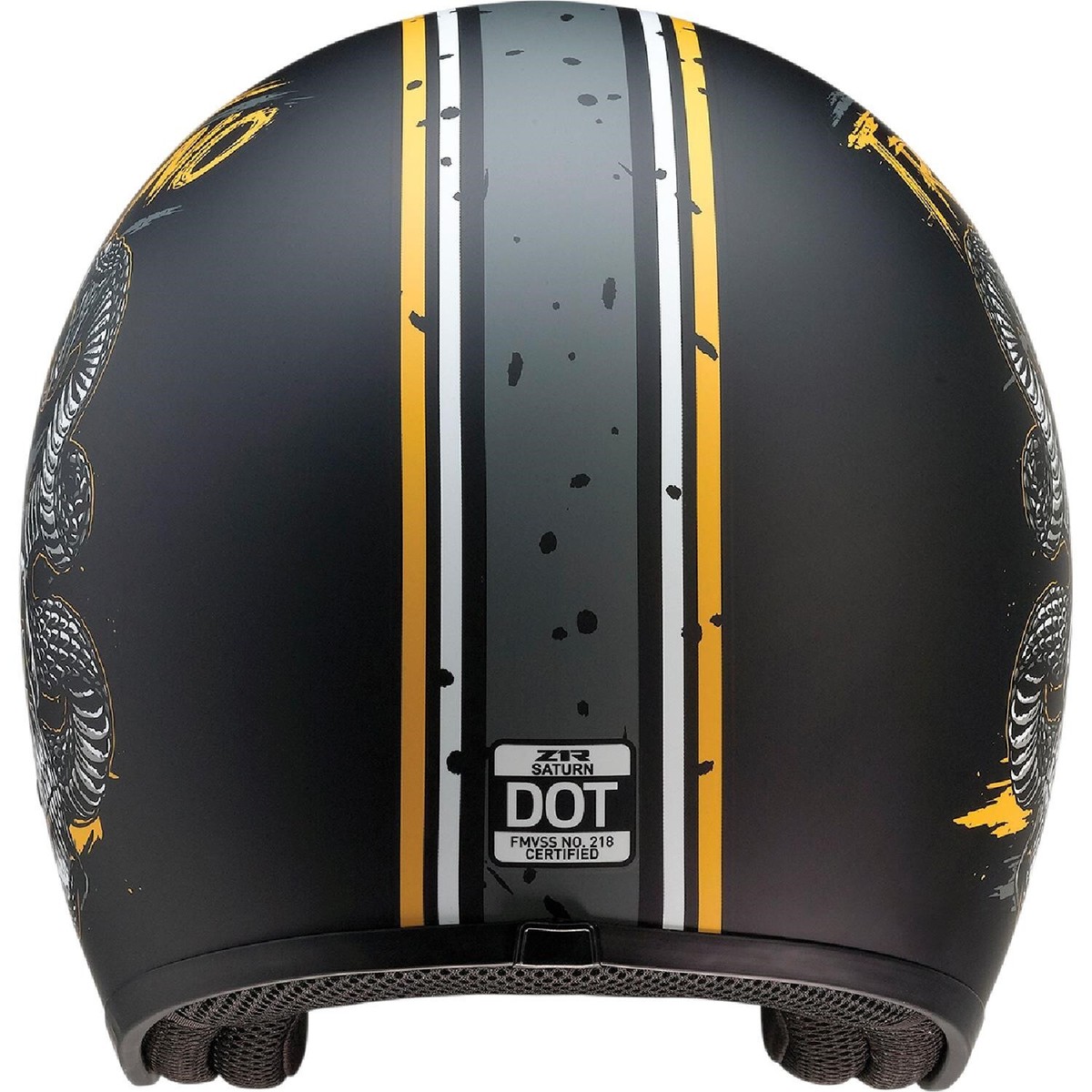 Z1R Open Face Motorcycle Helmet Saturn Trust No One Black