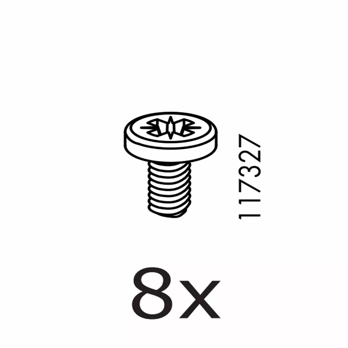 8 IKEA Screws Part 117327
