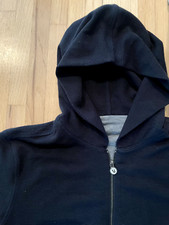 VUORI Men's Performance Waffle Zip Hoodie 2.0 Black Small 148 NEW