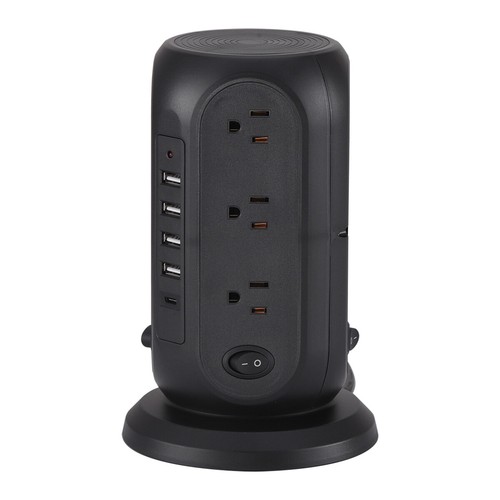 Power Strip Multi Socket 12 AC Outlets & 4 USB Ports 1 Type C Wall Socket Outlet - Picture 14 of 15