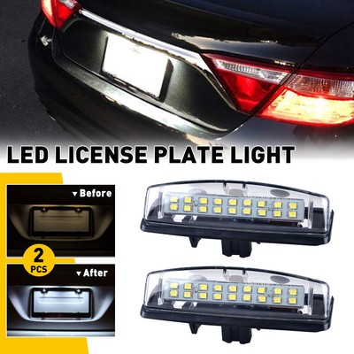 For Lexus IS300 ES300 LS430 HS250h 6000K 18-SMD White LED License Plate Lights
