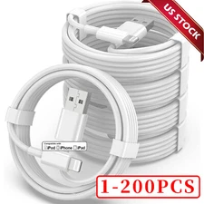Fast USB Data Charger lot Cables Cords For Apple iPhone 5 S 6 7 8 13 14 X Plus
