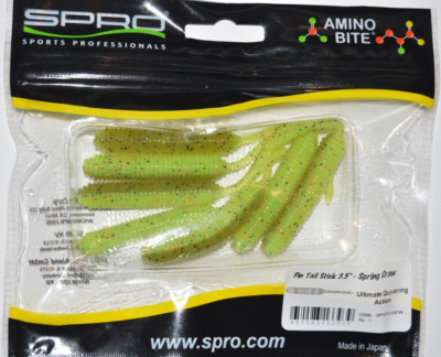 spro pin tail stick 3.5'' spring craw soft stick bait quivering action ned rig et