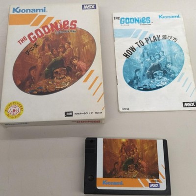 MSX Cartridge ROM Software Goonies Model No. RC 734KONAMI