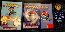 POKEMON PSYCH OUT DECK BOX,RULE BOOK,CARD LIST AND DAMAGE COUNTERS AND COIN!