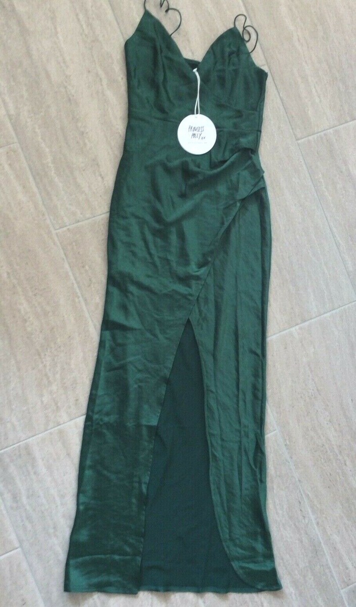 Princess Polly Kylie Midi Dress Forest Green Size 4 | eBay