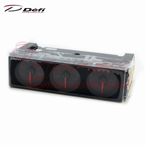 Defi DF14404 Gauge - Right Angle, Black Dial, Red Illumination (Vehicle Gauge) - View #6