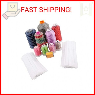 New brothread 100pcs Thread Net Spool Saver for Different Sizes of Embroidery Se