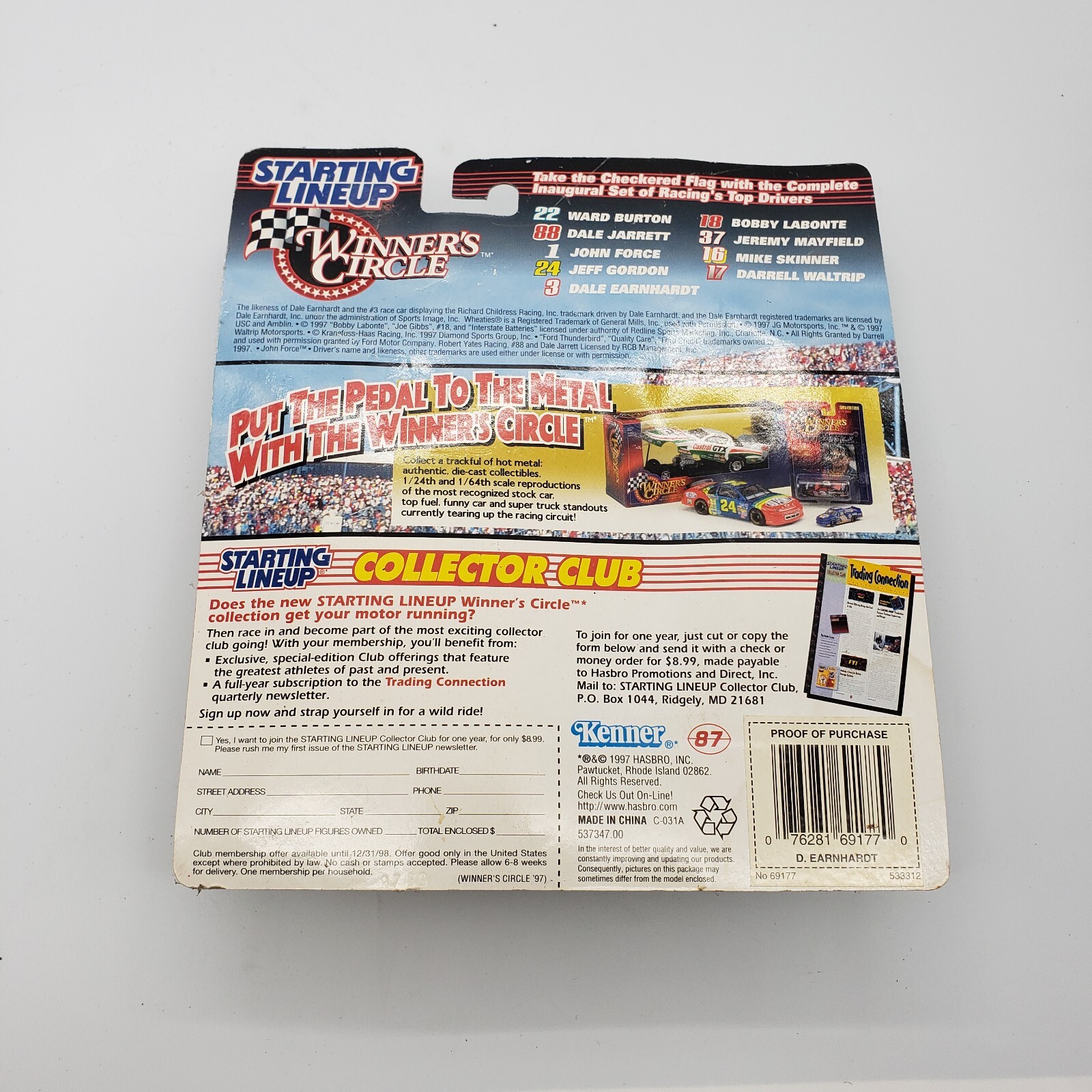 Vintage 1997 Winners Circle Dale Earnhardt Starting Lineup Figure (J