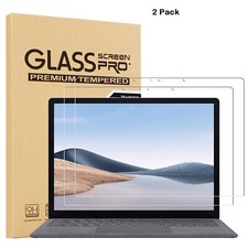  2 Pack Glass Screen Protector for Surface Laptop 6/ Laptop 5/ Laptop 4 13.5" 