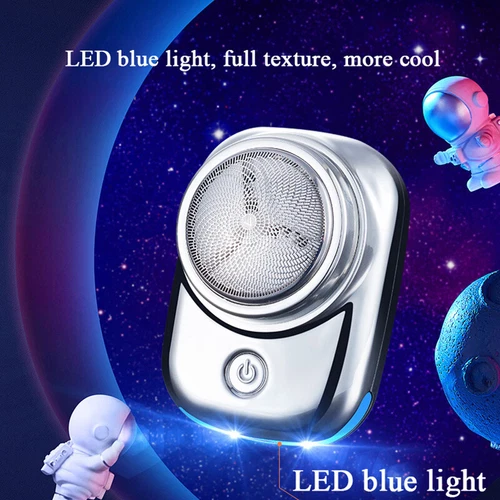 2PCS Electric Razor for Men MINI-SHAVE PORTABLE ELECTRIC SHAVER USB Rechargeable - Picture 6 of 6