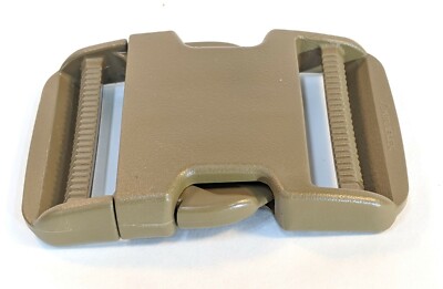 (10 Pack) 2  inch(50mm) Quick Side Release Buckle - Curved -USA Made (Brown)