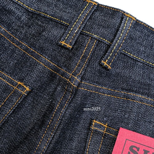 Simons 17oz Heavyweight Selvedge Denim Pants Vintage Casual Straight-leg Jeans - Picture 16 of 23