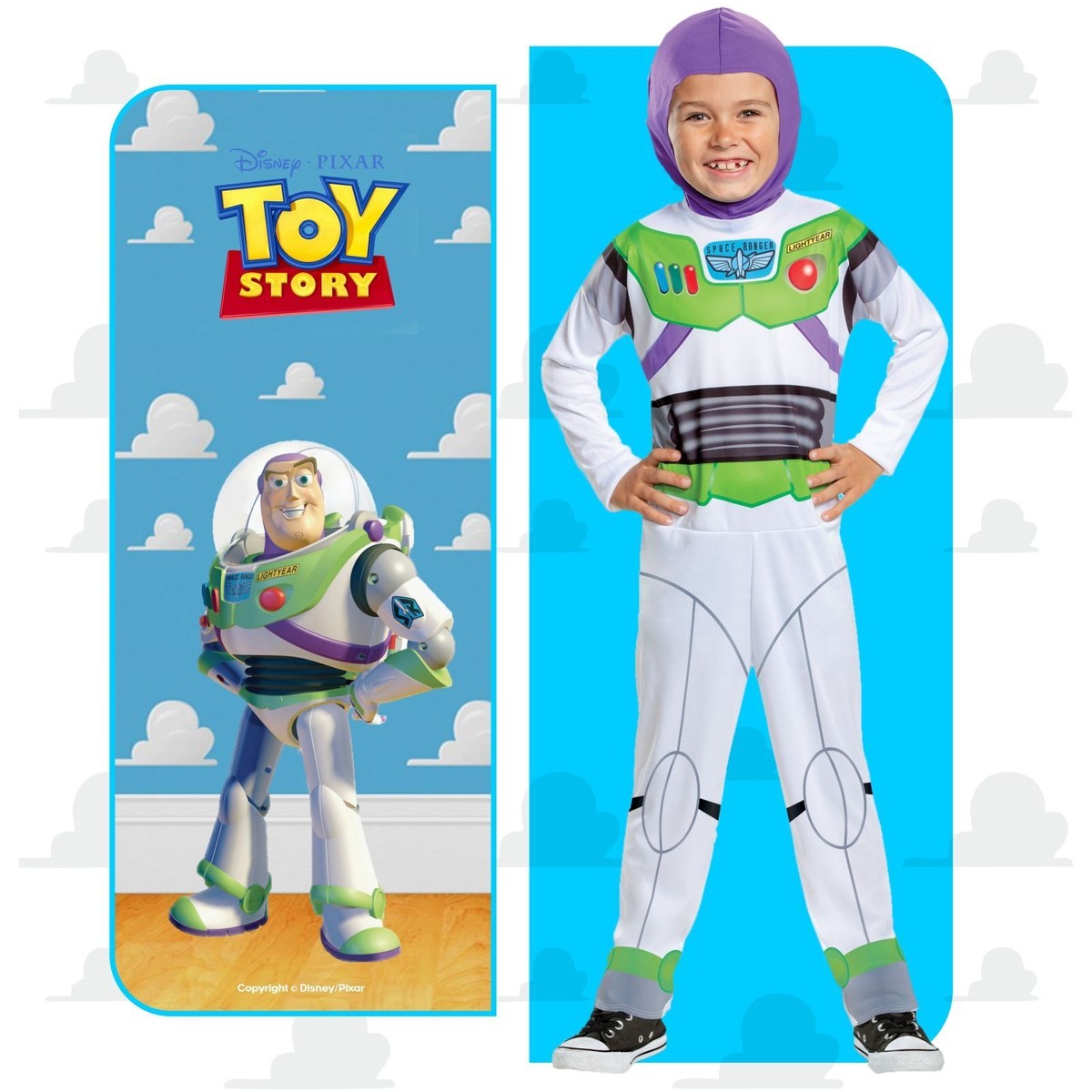 Official Disney Kids Classic Buzz Lightyear Costume Boys Toy Story