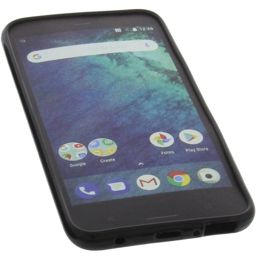 Funda para HTC U11 Life Funda Protectora De Móvil TPU Goma Funda Negra - Imagen 4 de 4