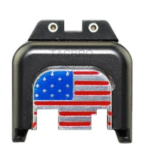 Colored Star Flag Slide Rear Cover Back Plate Raw Aluminum Fits Gen 1 2 3 4