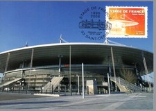 4142+ FDC    CARTE 1er JOUR          STADE  DE  FRANCE