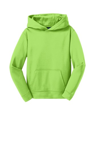 Sport-Tek YST244 Youth 100% Polyester Sport-Wick Fleece Hooded Pullover - Picture 30 of 45
