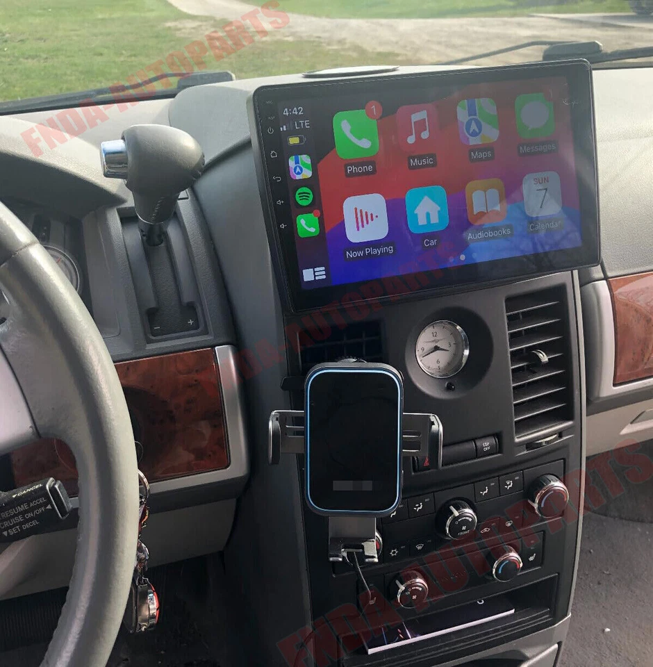 for Chrysler Town & Country 2008-2016 Radio 10.1" GPS Navigation Apple CarPlay Foto 3 de 4