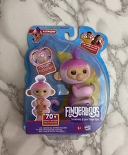 Fingerlings Interactive Pet Baby Monkey Harmony Pink Sounds Reactions Talking