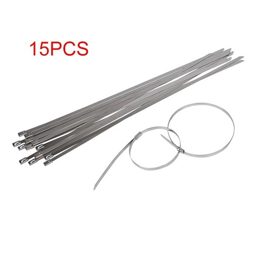 15m Exhaust manifold Insulating heat wrap +15 cable ties 30cm for motorcycle NEW - Afbeelding 6 van 11