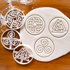 Set of 3 Nordic Runes Cookie Cutters: Celtic ...