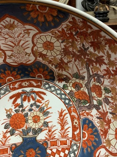 GRANDE CERAMICA GIAPPONESE IMARI DECORO NATURALISTICO XIX SECOLO - Picture 14 of 15