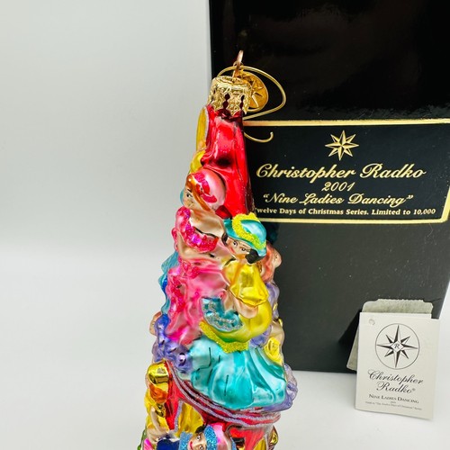 Christopher Radko 12 giorni di Natale nove donne decorazione danzante limitata #59 - Foto 8 di 12
