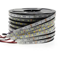 DC12V/24V 5M 16.4ft SMD 5050 RGB Waterproof 300 LED Flexible 3M Tape Strip Light