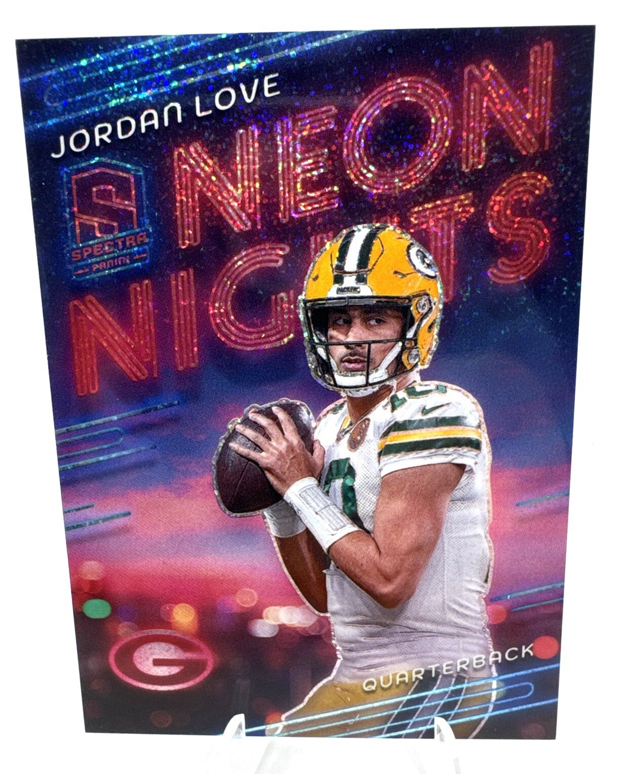 2024 Spectra Football Neon Nights Jordan Love CASE HIT NN-JLE- Green Bay Packers